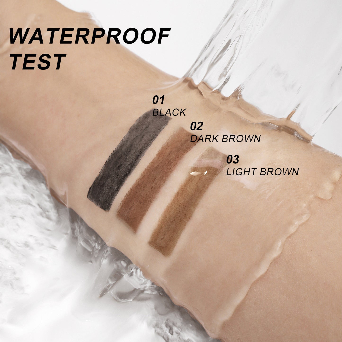 Crayon à Sourcils 3-en-1 Waterproof "Fog Sense" – Résistant à l’Eau & aux Bavures, Finition Naturelle