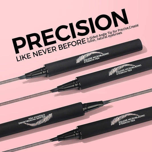Crayon à Sourcils Liquide à Pointes Multiples – Effet Sourcils Sauvages, Waterproof & Anti-Transpiration
